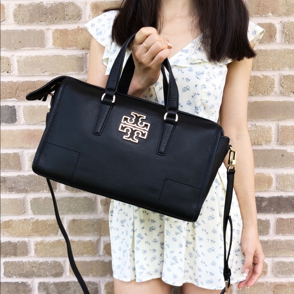 Tory Burch Britten Large Satchel Black - Picture 3 of 8